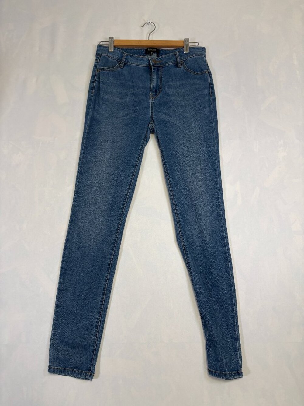 Buffalo David Bitton Faith W30 Mid Rise Skinny Stretch Jeans Blue